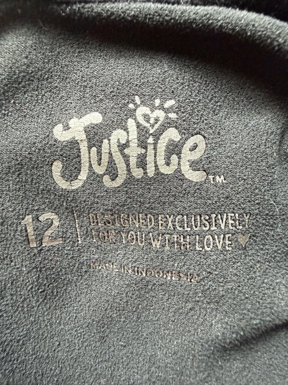 Justice Black Sleeveless Elephant Tank Top